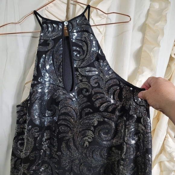 NWT Show Me Your Mumu Gomez Sparkle Dress Halter Sequin Mini Small Era Tour - Picture 10 of 12
